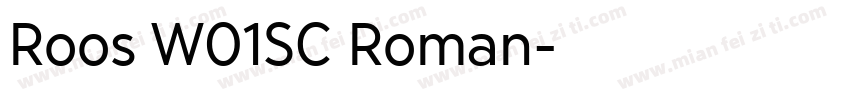 Roos W01SC Roman字体转换